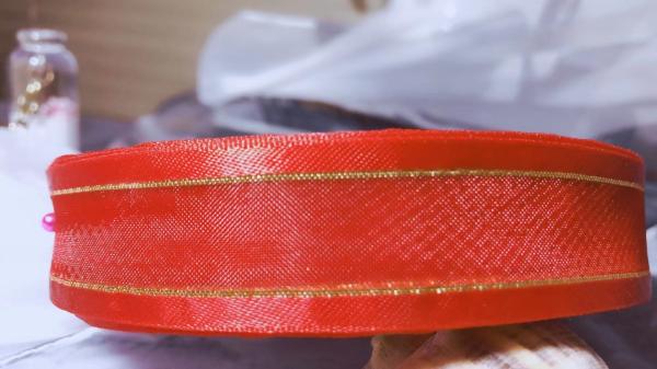 Double Face 100 Nylon Silk Organza Ribbon For Clothing Accessories