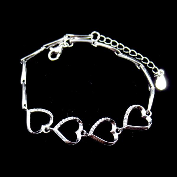 Элемента браслета Зирконя ААА 925 дизайн моды серебряного кубического корейский для девушек