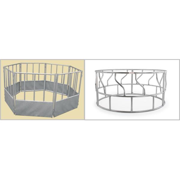 Cattle Horse Livestock Galvanized Or Powder Coating Round Bale Hay Feeder