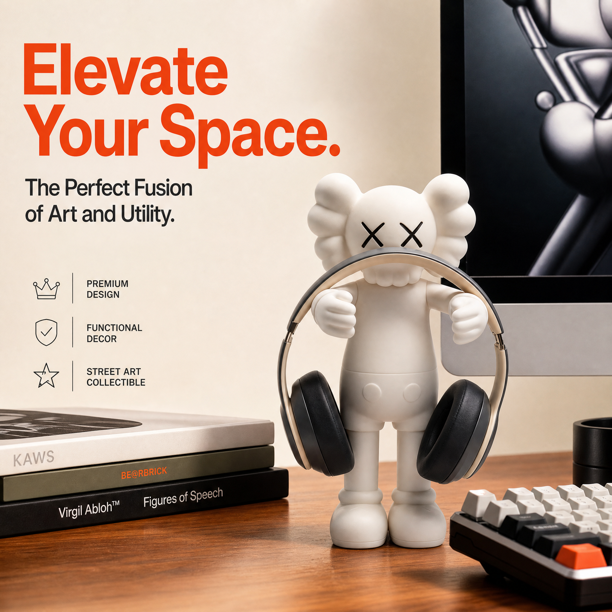 Layer Precision 3d Printing Designs Printed Decorative Headset Holder For Desk