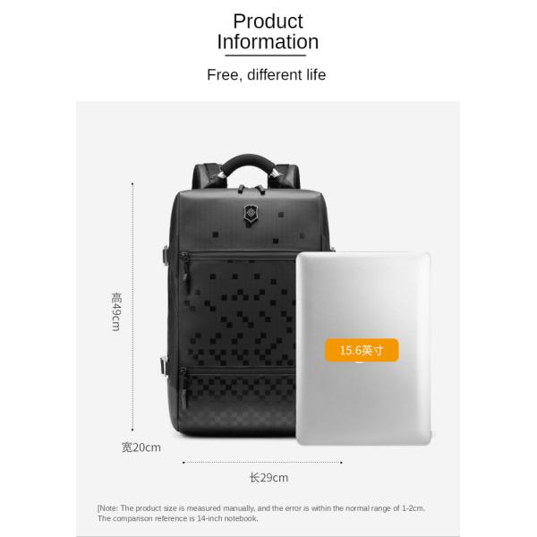 Waterproof 28 Litre Multifunctional Oxford Laptop Backpack 29*20*49cm