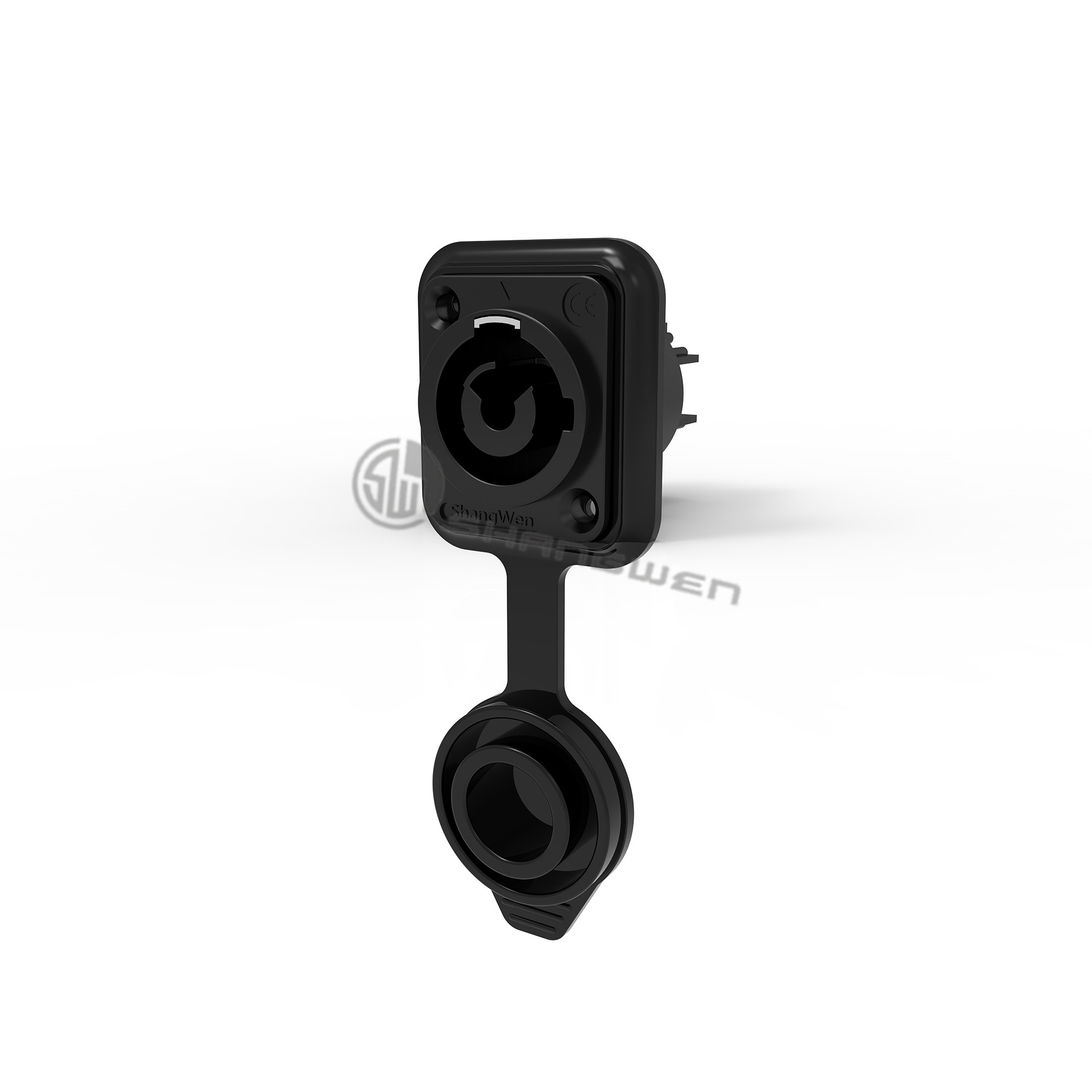 250В 20А IP65 Black Powercon Шасси Коннекторный разъем водонепроницаемый Для светодиодного экрана