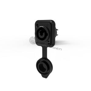 250v 20A IP65 Black Powercon Chassis Connector socket Waterproof For LED Screen