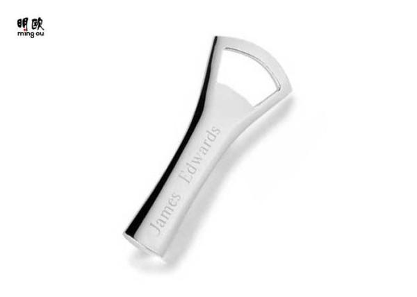 Silver Plating Logo Beer Bottle Openers For Promotion , Custom Design