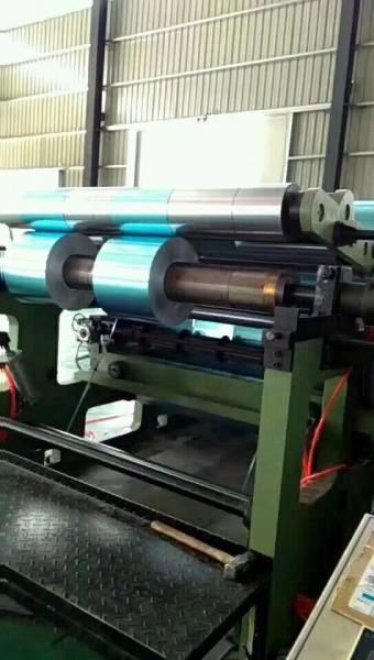 Blue , Golden Epoxy Coated Aluminium Fin Strip 0.095MM Different Width For Air Conditioner