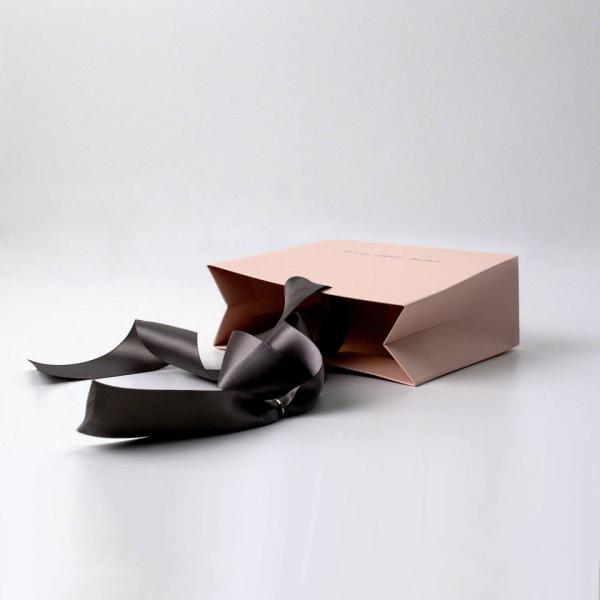 Логотип клиента розничная торговля Бутик Покупки Подарок Роскошная белая бумажная сумка с индивидуальным размером