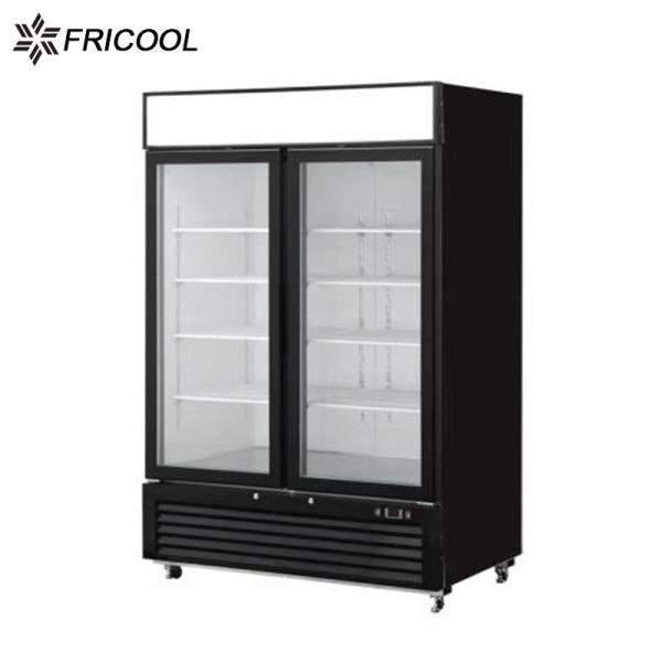 CE ETL 1/3 HP 2 Glass Door Refrigerator Merchandiser 423 Lbs