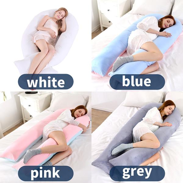 Senhora grávida completa respirável Pillow Em forma de u Sleeping Coxim do tamanho de corpo