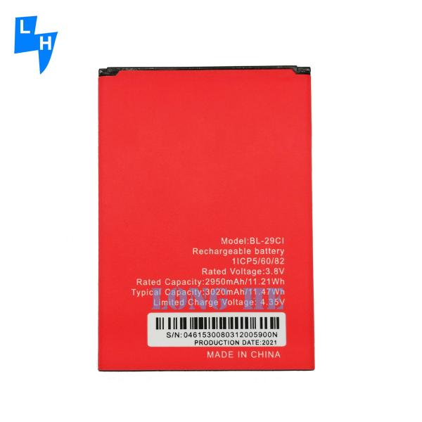 BL-29CI Baterías recargables 3020mAh Batería para itel A36 Dispositivo de mano