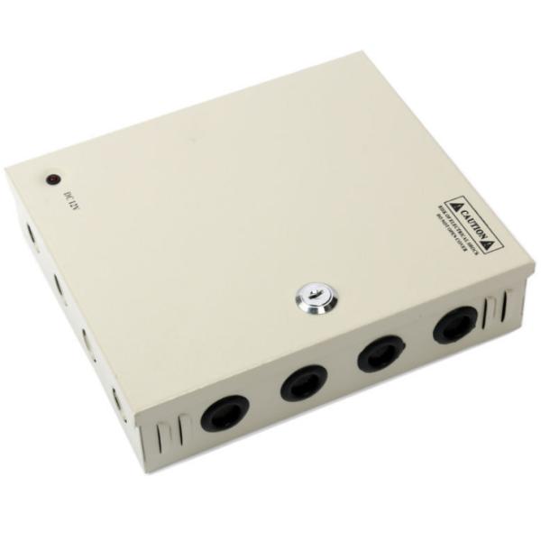 C-Power 110V 220V CCTV 12V 10A 9CH 9 Ports Regulated Power Supply Box Unit
