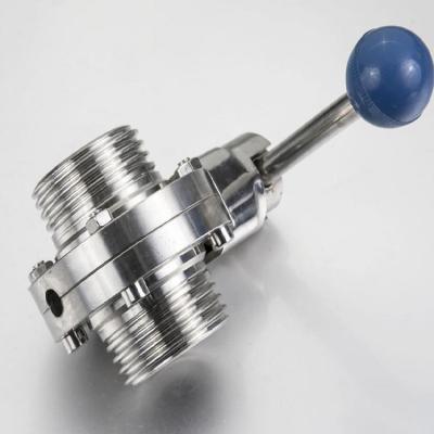 DN10 Pneumatic Butterfly Valve 2 inch CF8M 10 bar Thread End DN10