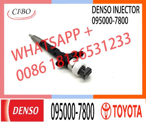 Injetor de trilho comum 23670-30310 095000-7800 injetor para TOYOTA 2KD-FTV, D-4D, TRH2
