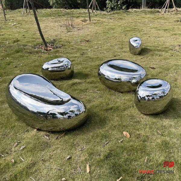 Park Decoration Sculpture Customizable Outdoor Stainless Steel Metal Mirror Sculpture