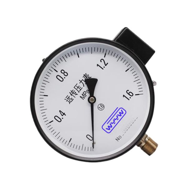 Industrial Pressure Gauge with Bourdon Tube Mechanism and Corrosion Resistant Liquid Filled Design