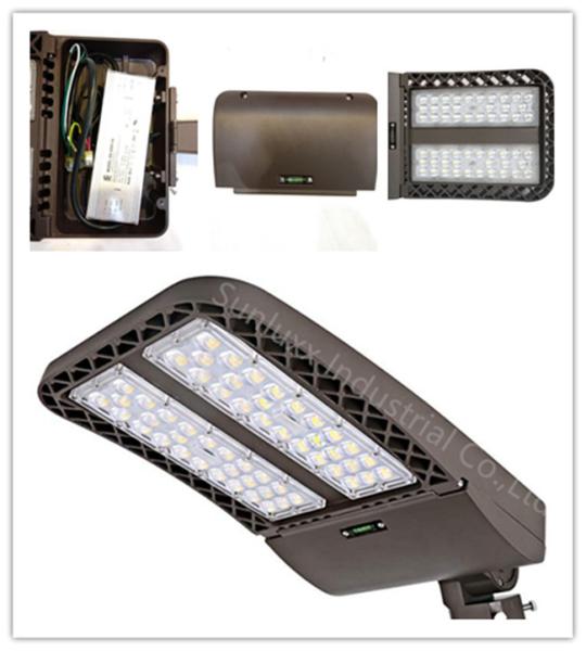 Slim 200W LED Parking Lot Lights , IP65 Waterproof SMD3030 LED Parking Lot Fixtures