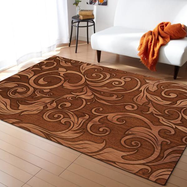 Colorful Square Mat Black Polyester Fiber Bedroom Floor Carpets Living Room Dining Room Floor Mat