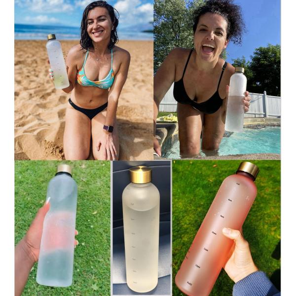 Custom Logo Tritan Water Bottles WITH LID Ideal for Capping and Outdoor Adventures