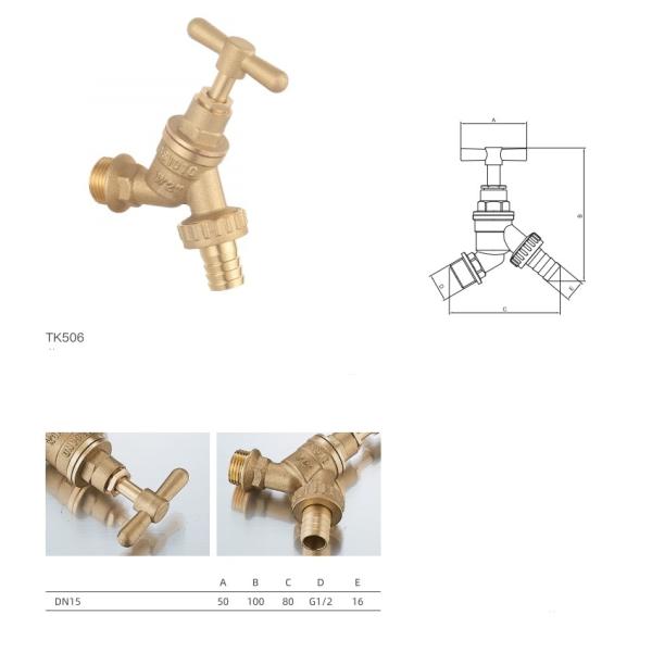 Brass Garden Hose Bibcock 1/2