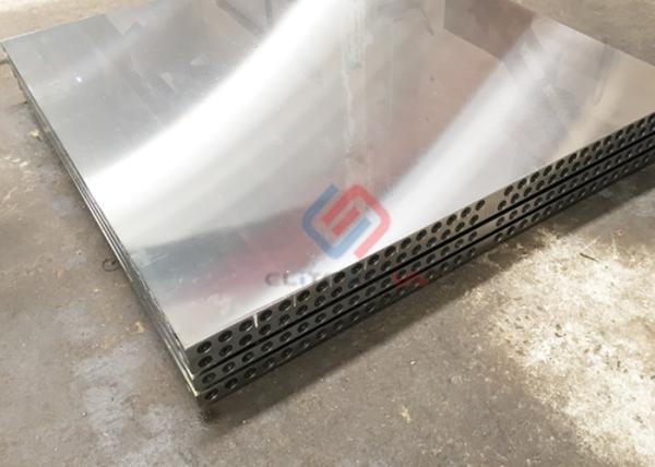 Steel Hot Press Platen / Plywood Press Metal Platen Less Than 1.8 Microns Smoothness