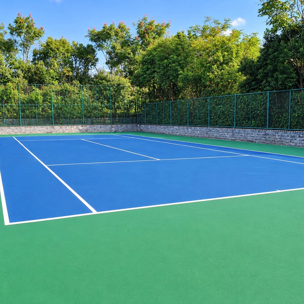Classic Silicon PU Tennis Court | Consistent Bounce & Anti-UV