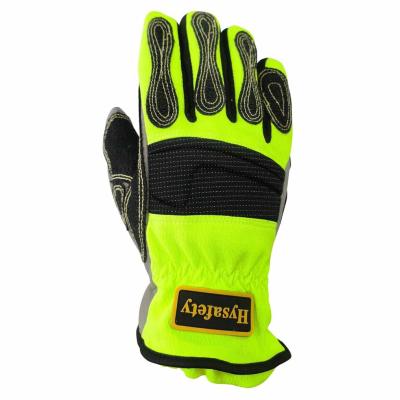 High Visible Rescue Extrication Gloves Abrasion Resistant Size 9
