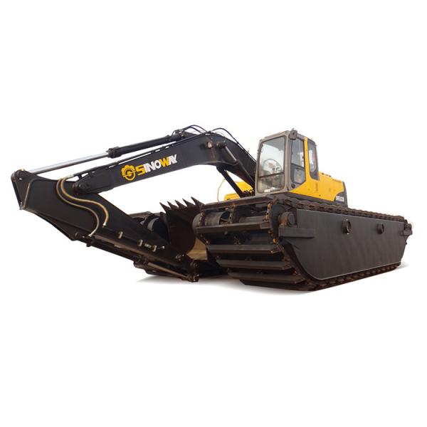 Durable Amphibious Swamp Buggy 128 Kw Rated Power 1.1 M3 Bucket Capacity