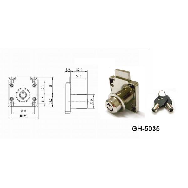 tubular key wooden cabinet lock
