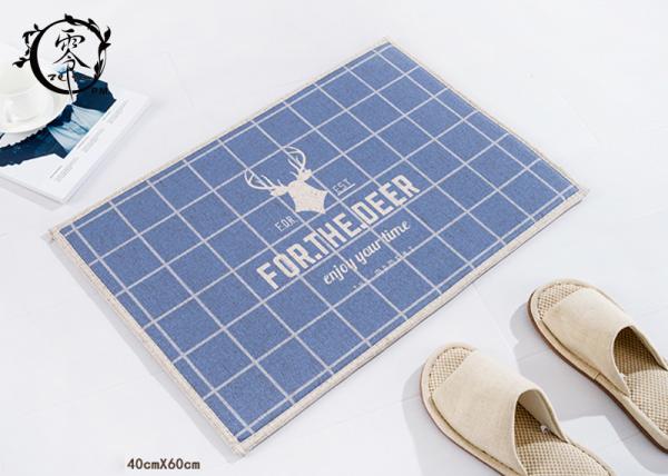 Home Decoration Foot Mat Rubber Christmas Deer Pattern Welcome Indoor Outdoor