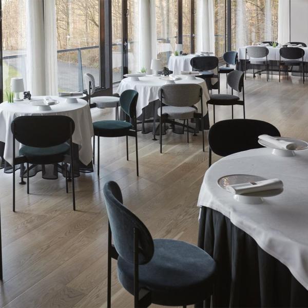 Funky Upholstered Dining Chairs Steel Frame Series 430 Chairs Easy To Clean