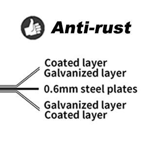 Planter Boxs, Garden Boxes, Galvanized Steel Raised Garden Bed Kit Planter Raised Box With Safety Rubber Edging Strip