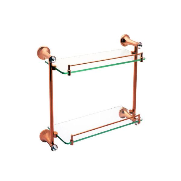 Аксессуары для ванной комнаты одностеклянные двойные пластинки розовое золото цинковая сплав и кристаллы