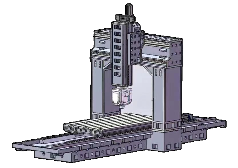 High Precision Gantry Type Tilting Head 5 Axis CNC Machining Center for Large Complex Parts Processing