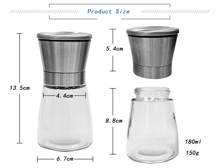 Бесплатный образец 120Ml 180Ml Безопасный контейнер для упаковки пряностей