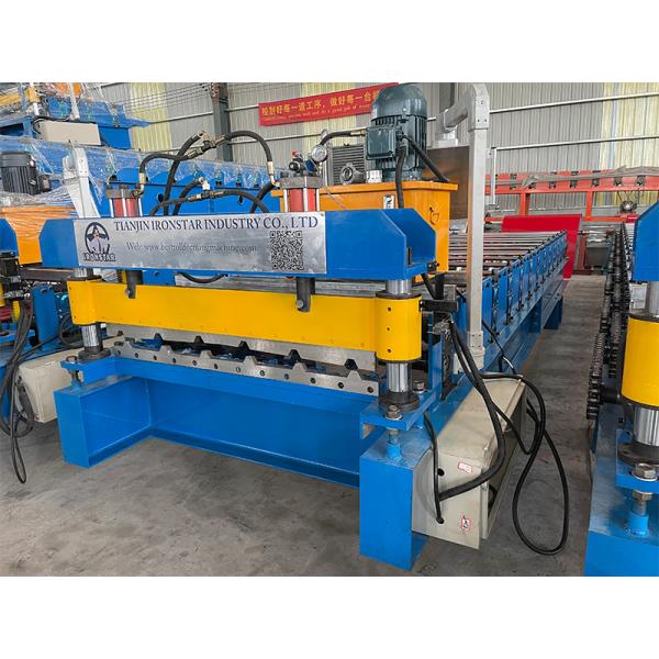 “1000mm Effective Width Metal Roof Panel Cold Roll Forming Machine For GI PPGI Color Steel Coil”