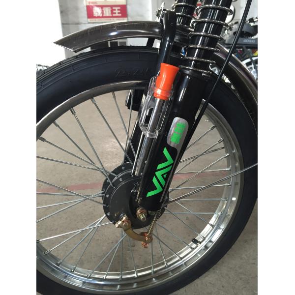 60V Battery Power Adult Electric Bike , Electric Powered Bicycle With Open Rear Rack