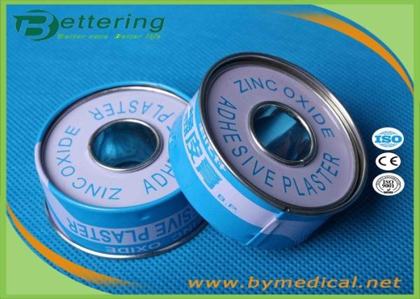 Zinc Oxide Medical Adhesive Plaster Tape For Fixing Dressing With Tinplate Package