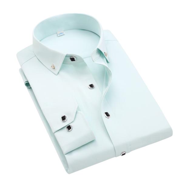 GALLERY White Long Sleeve Business Unisex Camisas Oversize Formal Shirts For Men's Polo Shirt clothes