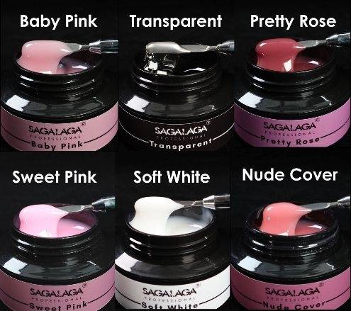 Logo personnalisé ongles clair rose gel dur d'extension ongles constructeur UV gel vernis pour ongles logo privé