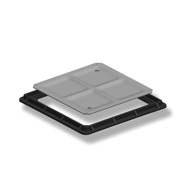 Anti-Slip Composite Manhole Cover with 40 Tons Load Capacity and Chemical Resistance for Roadside Use