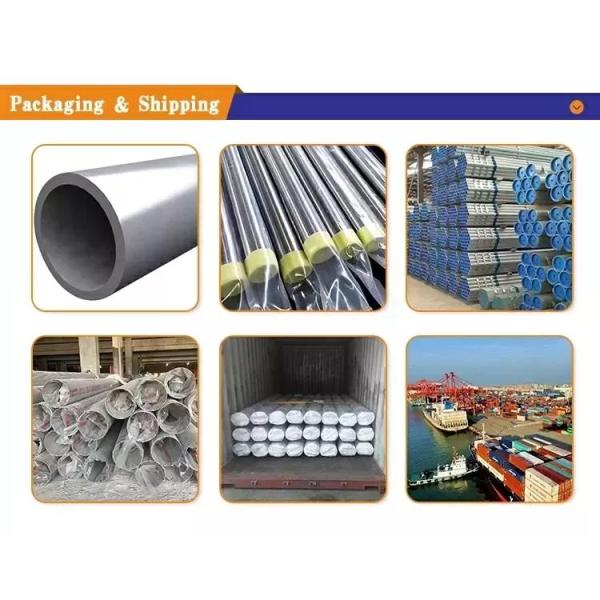 tubo redondo soldado con autógena longitud de 6000m m 5800m m del acero inoxidable para la industria química