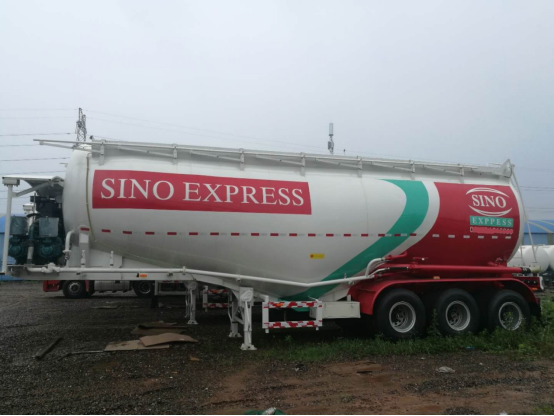 de la mano 50M3 segundo dimensión de Bulker 11800x2500x3990m m del cemento de los remolques semi