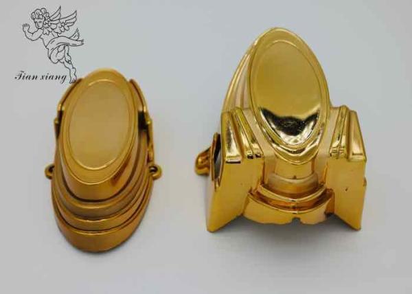 Coins en plastique de cercueil d'or américain de style avec des tubes de fer