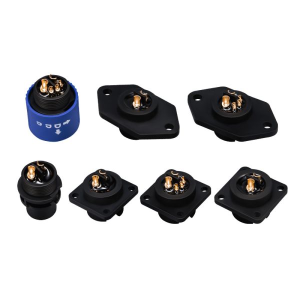 M19 Series 20A 10.4N Ultra Low Insertion Force Waterproof Power Connector Free Test Supported