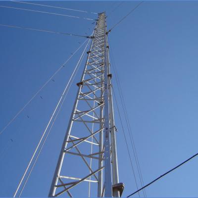 Torre equipada com pernas do fio de uma comunicação 72m 3 Guyed