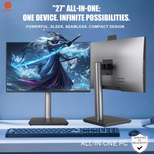 27 Inch UHD Resolution TF Gaming All-in-One Computer Monitor, 4K IPS Panel 144Hz with Fixed Bracket