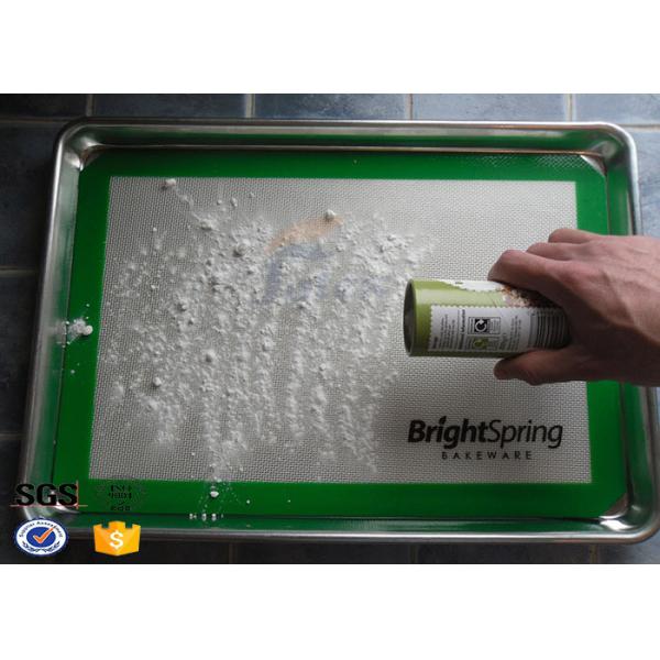 Квадратная/круглая волокна стекла сплетенная равнина циновки выпечки силикона ручки Non