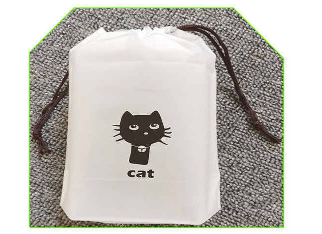 Полиэтиленовый пакет Drawstring PE водоустойчивый 160mic 16*20cm для косметик/путешествуя