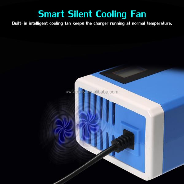 12V/24V 10A Motorcycle Pulse Repair Trickle Charger Portable Automatic Car Battery Charger for GEL AGM Lead Acid Battery