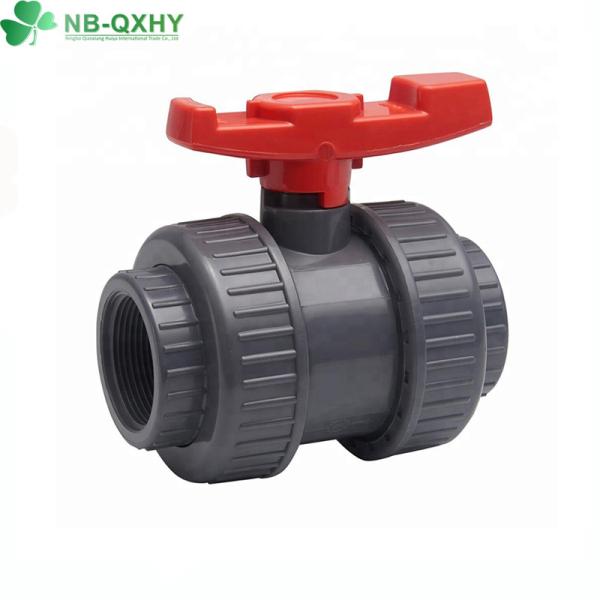 Плавательный бассейн Фиксированный шаровой клапан с PVC True Double Union и EPDM O-Ring TPE сиденье
