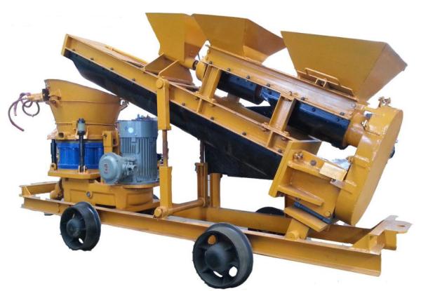 Concrete Gunite Dry Shotcrete Machine Tunnel Slope Protection Automatic Feeding